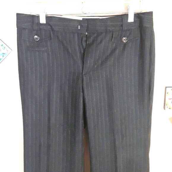 Banana Republic charcoal pin striped wool pants - Picture 3 of 5